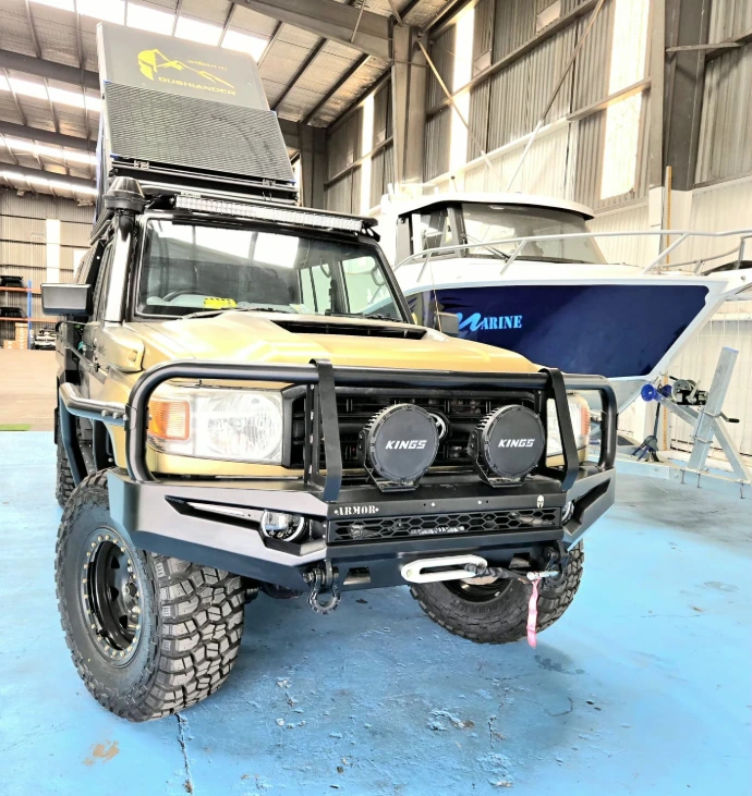 79 series bull bar