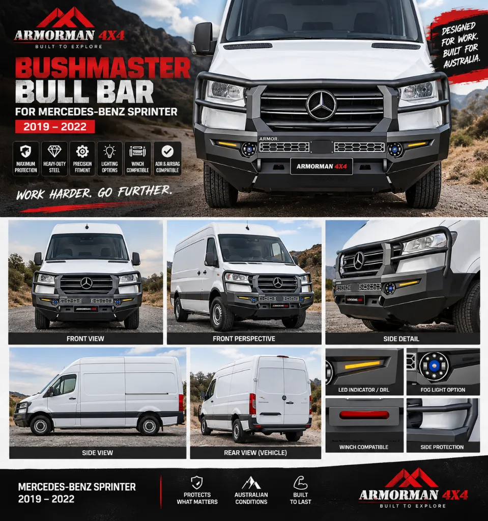 SPRINTER 1019-2022 - BULL BAR FOR MECEDES SPRINER - BUSHMASTER -BROCHORE.webp