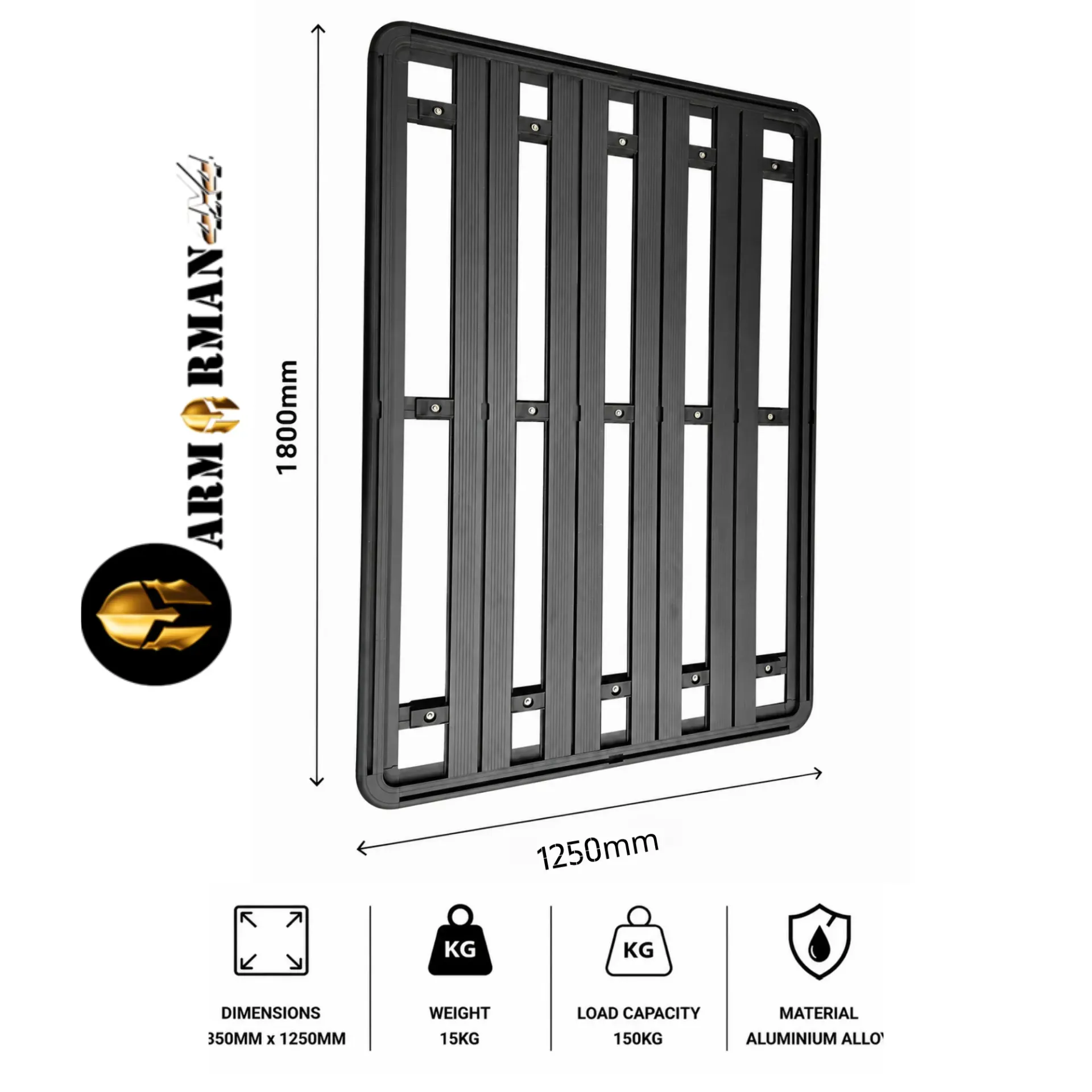 [AM-RRAL-180135] ALUMINIUM ROOF RACK 180X135