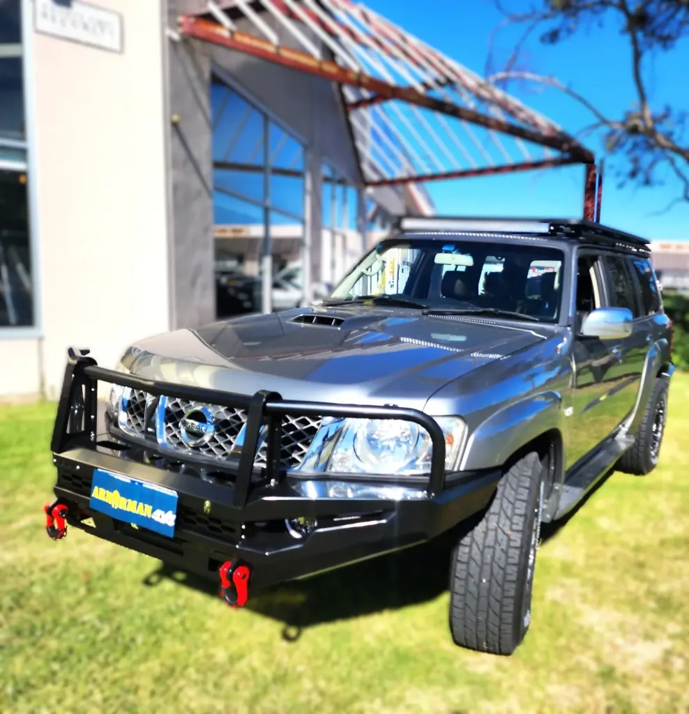 ArmorMan BushMaster Bull Bar for Nissan Patrol Y61 GU (2005–2012) | Heavy-Duty Steel 4x4 Protection