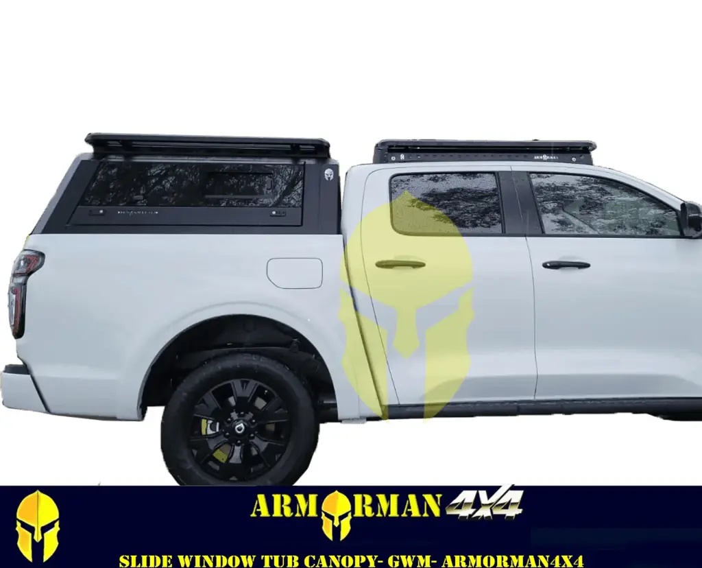 STAINLESS STEEL TUB CANOPY-GWM- SIDE GLASS