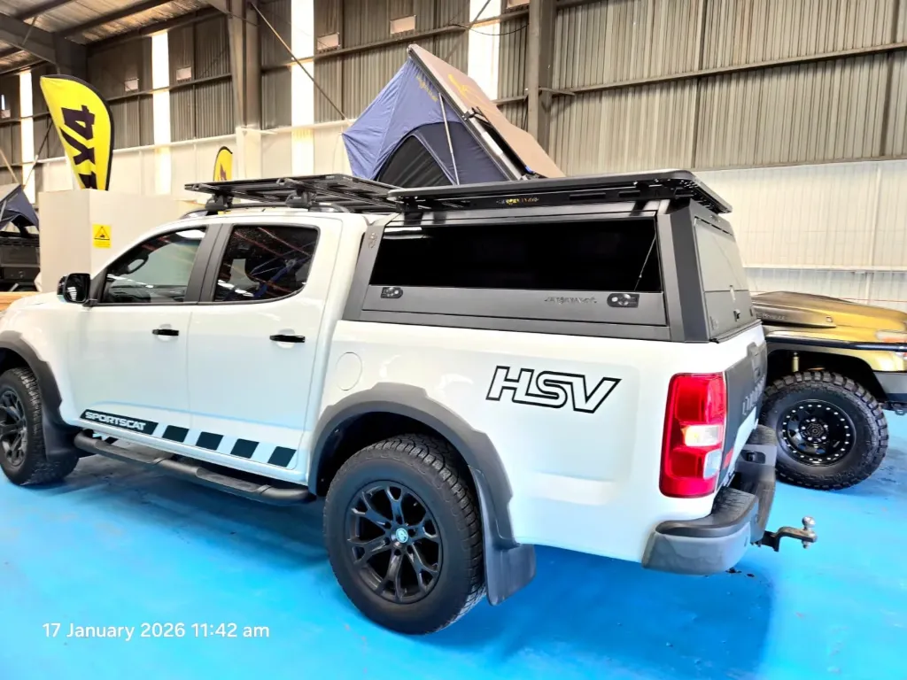 [AM-STUC-SSG-COLO] Holden Colorado Canopy – Solid Side Glass Tub Canopy