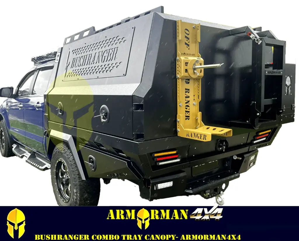 BUSHRANGER COMBO ALUMINIUM TRAY +1730 CANOPY COLORADO – ARMORMAN4X4