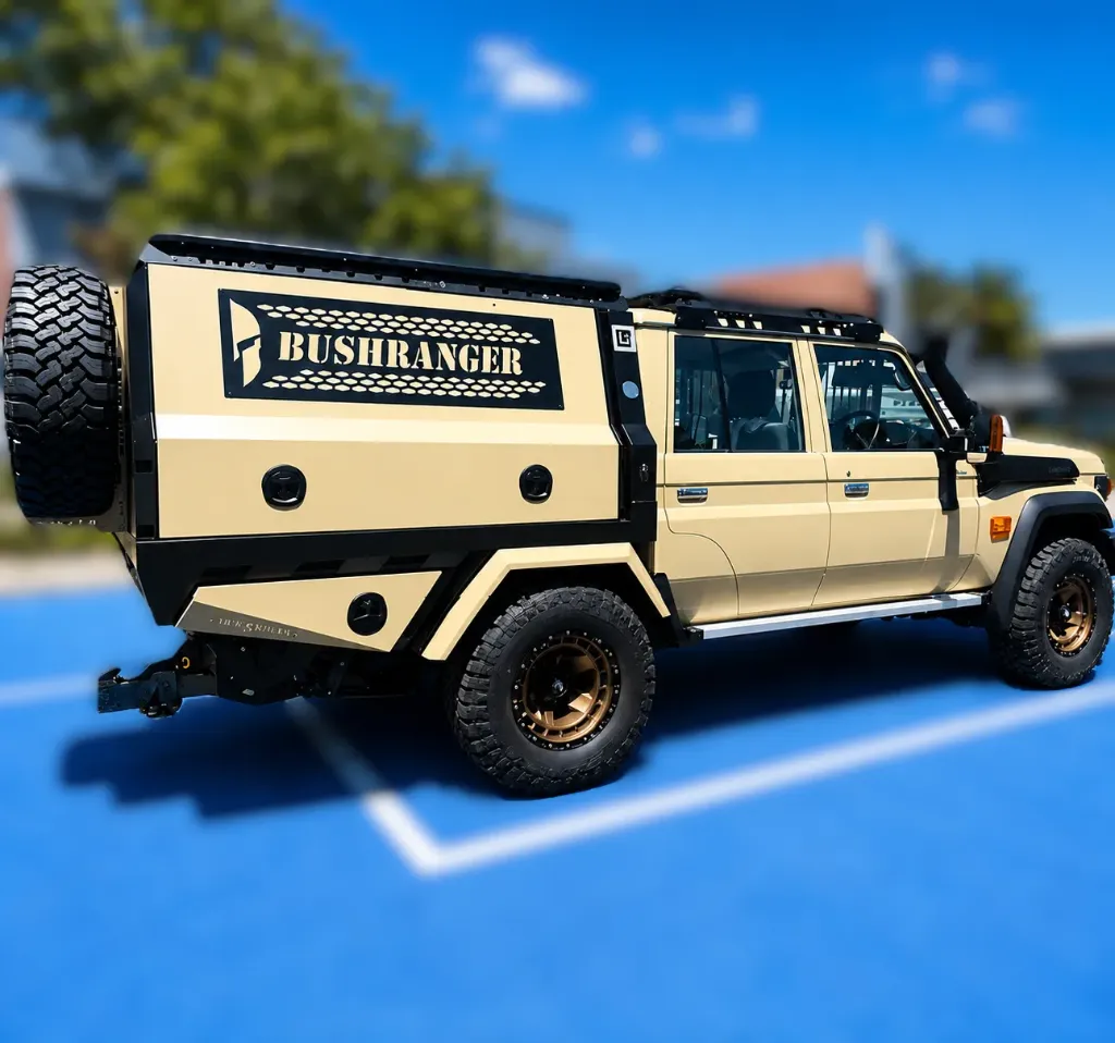 Bush Ranger Full Length Tray & Canopy Setup for LC79, Jeep Gladiator, Kia Tasman & GU Patrol