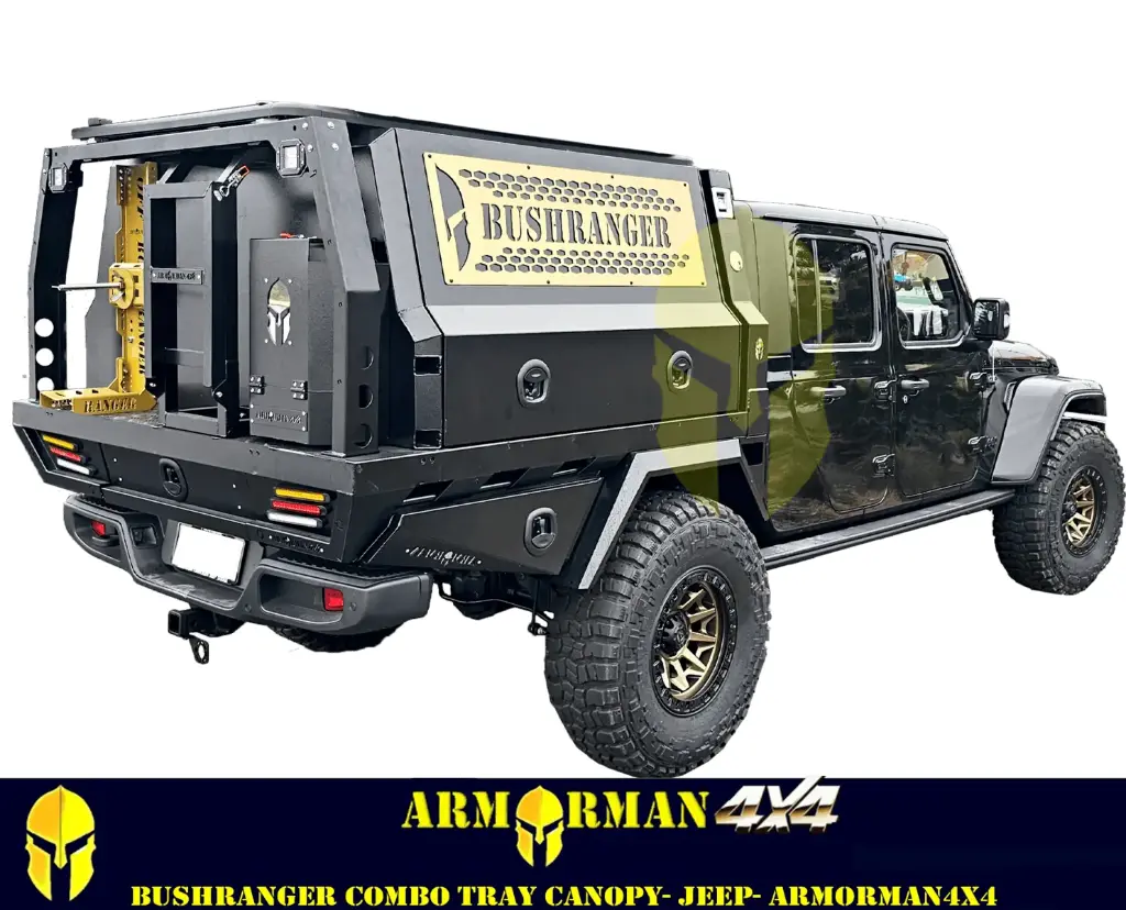 BUSHRANGER COMBO ALUMINIUM TRAY 1500 CANOPY JEEP – ARMORMAN4X4