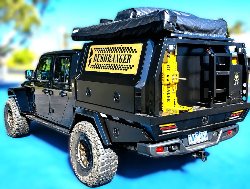 Bush Ranger Combo 1500 Tray & Canopy Setup for LC79, Jeep Gladiator, Kia Tasman & GU Patrol