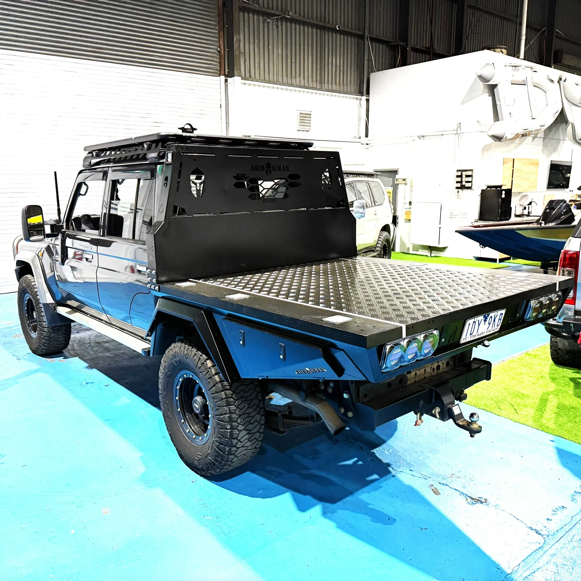 [AM-STR-DC1850BR-LC79] Toyota LC79 Steel Tray – Bushranger Heavy Duty Ute Tray