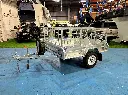 7×4 Single Axle Trailer Galvanized Box Trailers 750kg ATM