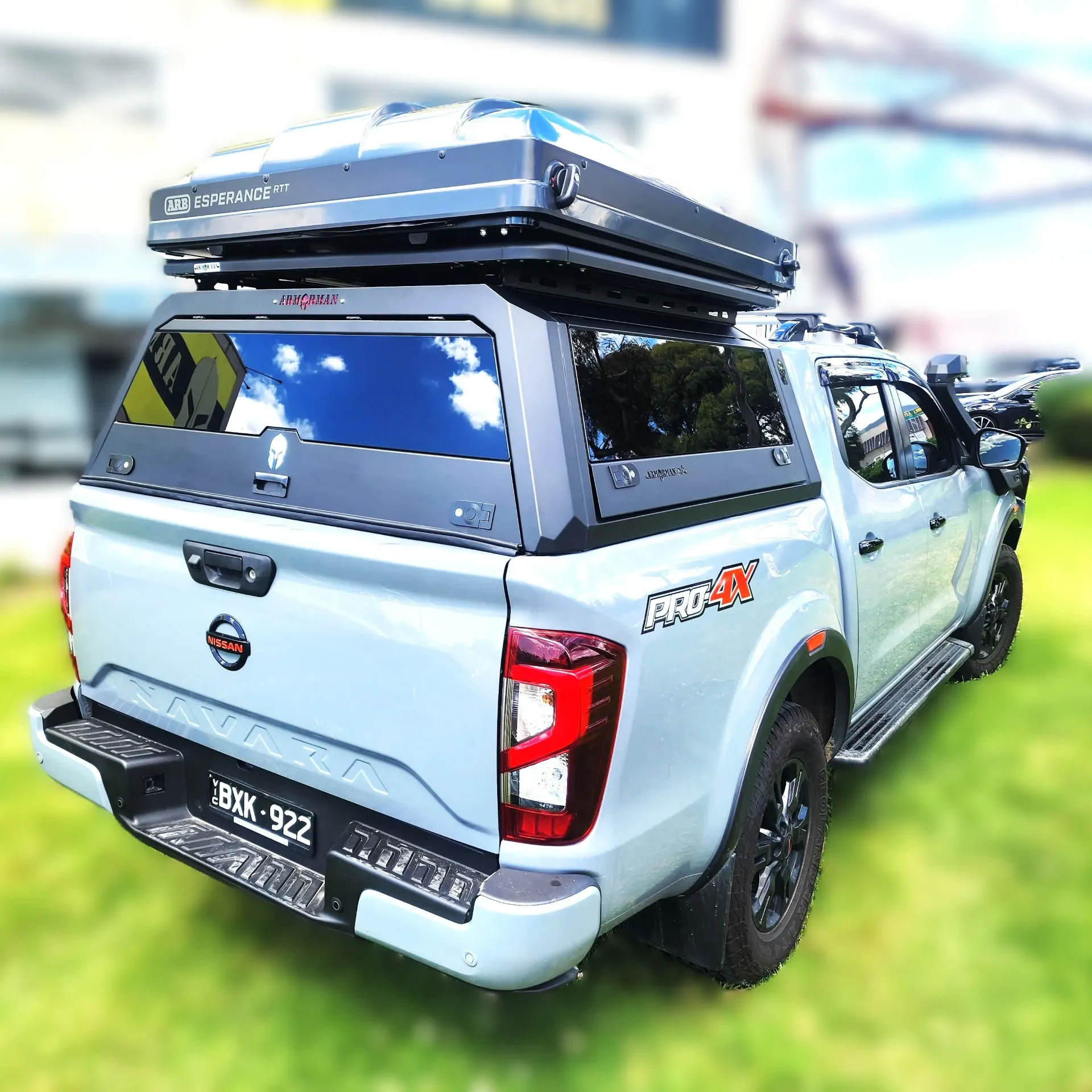 [AM-SSTUC-SSG-NP300] Nissan Navara NP300 Canopy – Stainless Steel Tub Canopy | Solid Side Glass