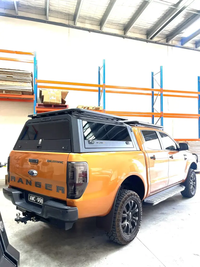 STAINLESS STEEL TUB CANOPY-RANGERT7T8-SOLID SIDE GLASS  