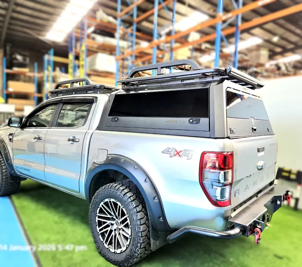 [AM-STUC-SSG-T7T8] Ford Ranger Canopy – Solid Side Glass Tub Canopy (PX1 PX2 PX3 -T6/T7/T8)