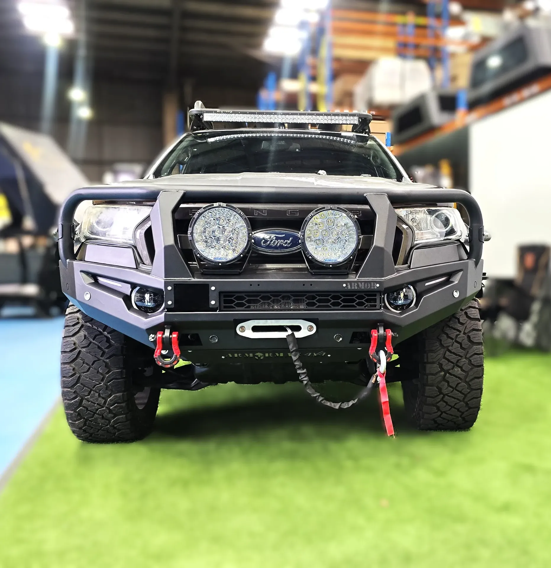 ArmorMan BushMaster Bull Bar for Ford Ranger PXI, PXII & PXIII| Heavy-Duty Steel 4x4 Protection