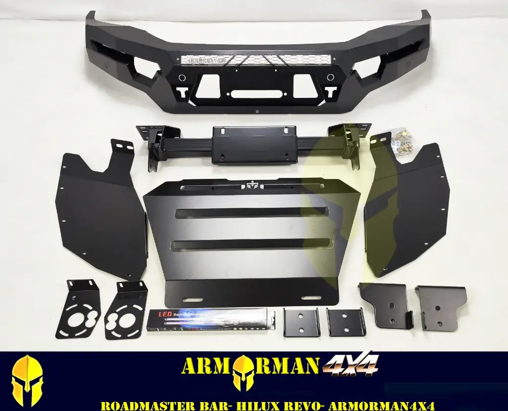 ArmorMan RoadMaster Bull Bar for Toyota Hilux Revo (2015–2018) | Heavy-Duty Steel 4x4 Protection