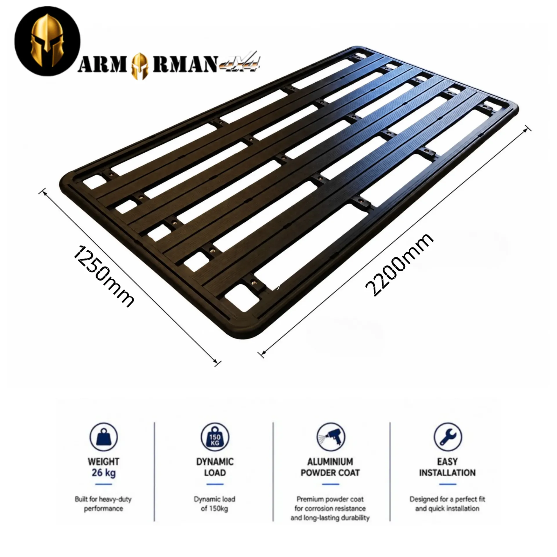 ALUMINIUM ROOF RACK 220X125