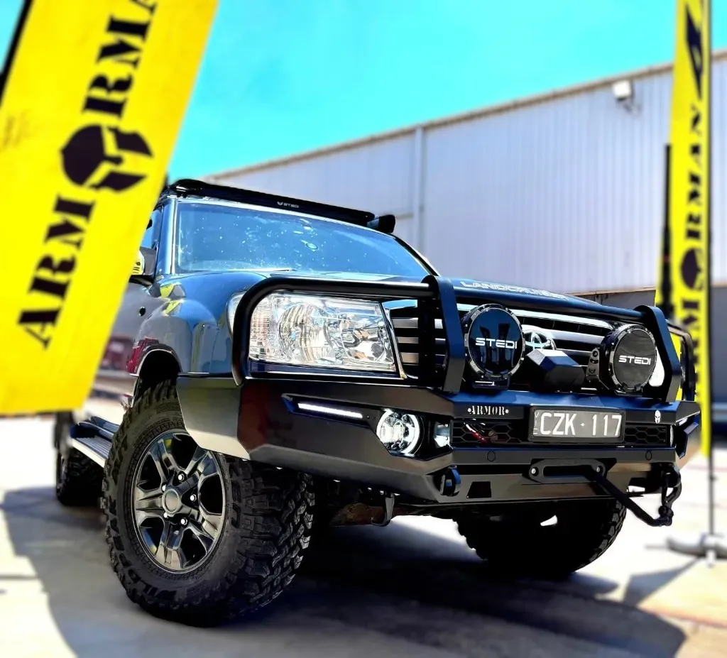 BushMaster Bull Bar for Toyota LandCruiser 105 Series | Heavy-Duty Steel 4x4 Protection