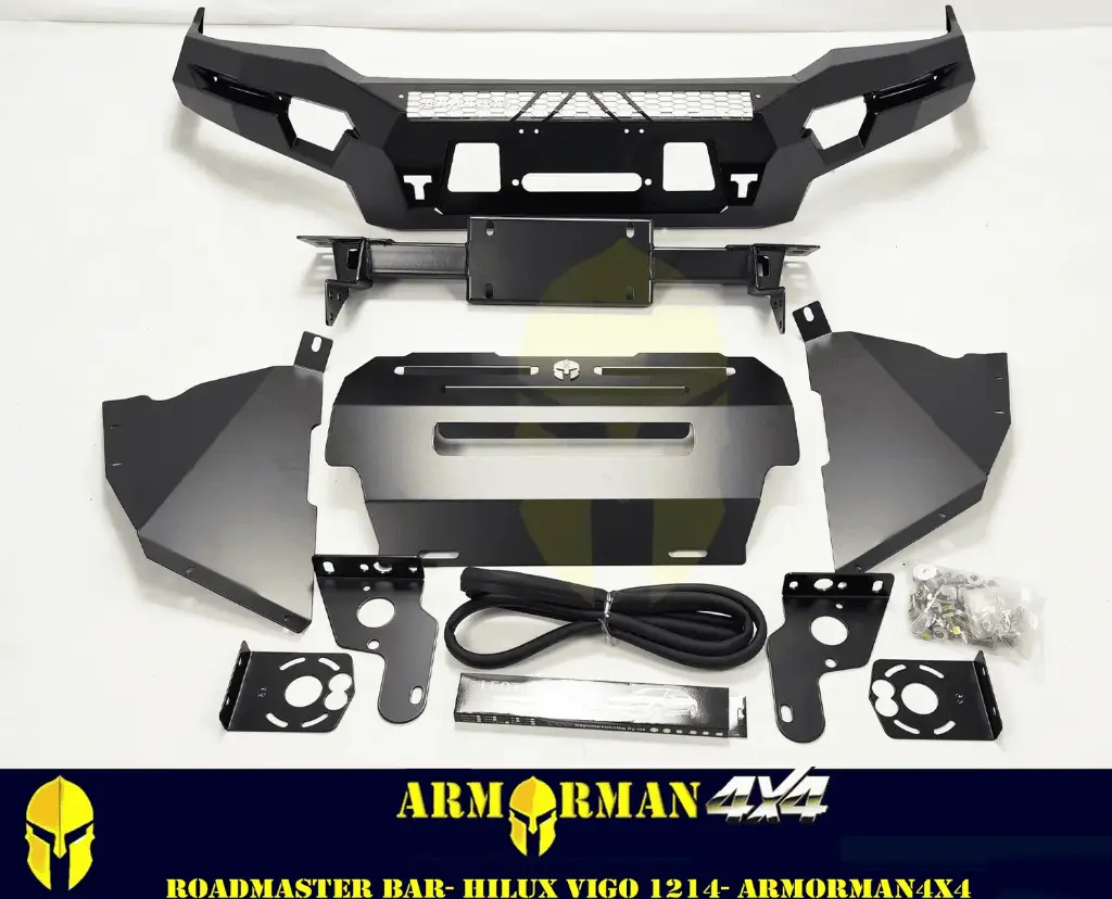 ArmorMan RoadMaster Bull Bar for Toyota Hilux Vigo (2012-2014) | Heavy-Duty Steel 4x4 Protection