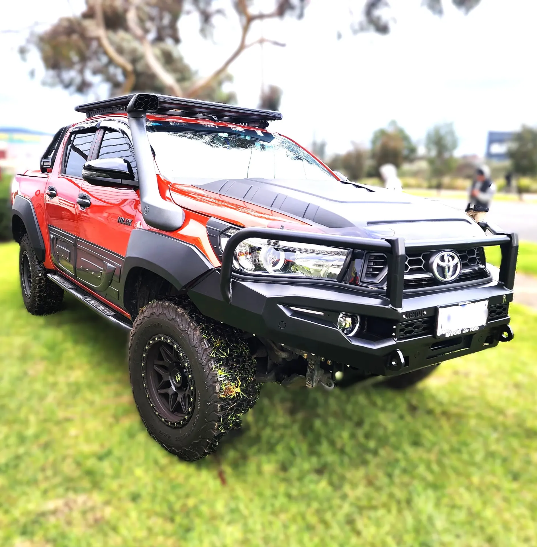 ArmorMan BushMaster Bull Bar for Toyota Hilux Revo (2015–2018) | Heavy-Duty Steel 4x4 Protection